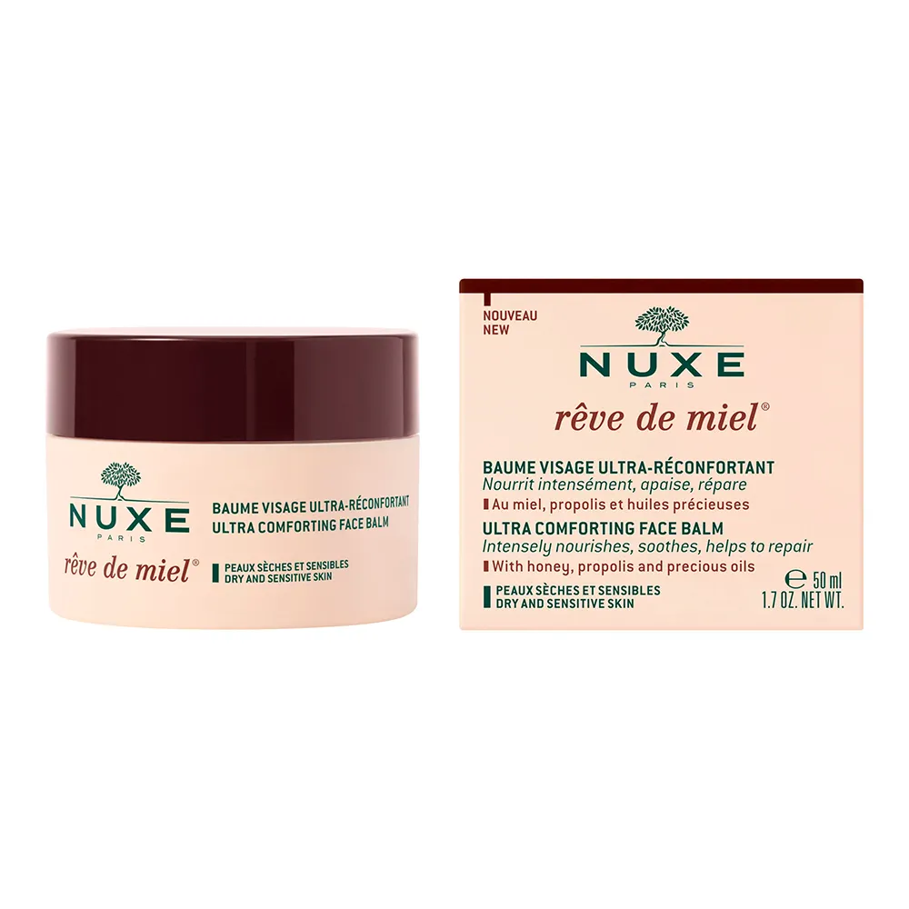 Nuxe Reve De Miel Baume Visage Ultra-reconfortant Peaux Seches Et Sensibles 50ml – Image 3