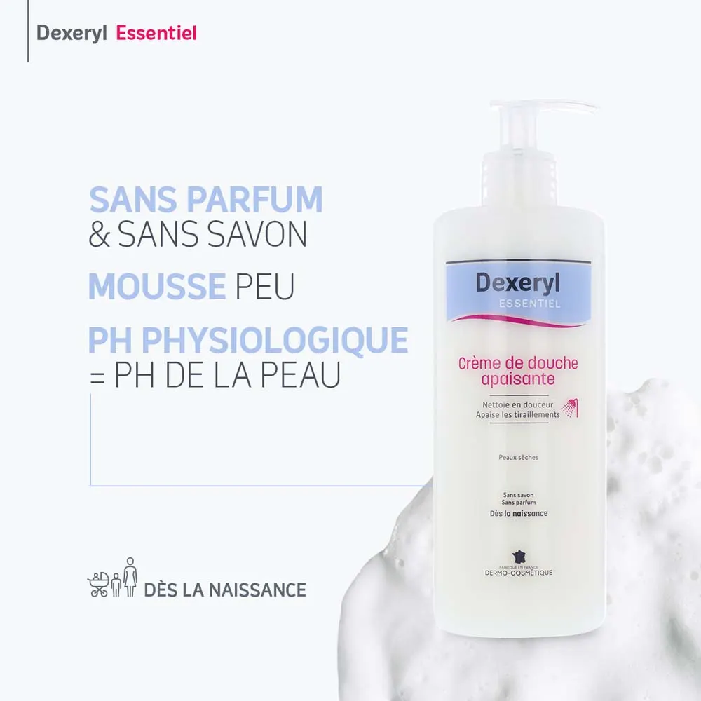Dexeryl Crème de Douche Apaisante Peaux Sèches 500 ml – Image 5