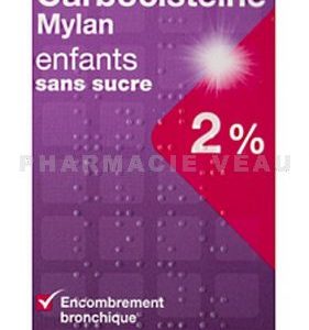 CARBOCISTEINE MYLAN 2% ENFANTS SANS SUCRE