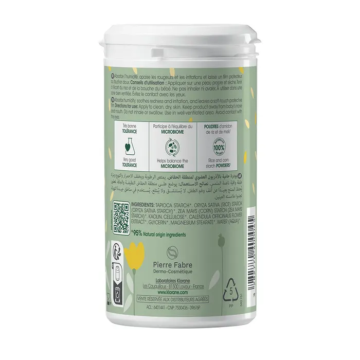 Klorane Bébé Poudre Protectrice au Calendula Bio 100g – Image 2