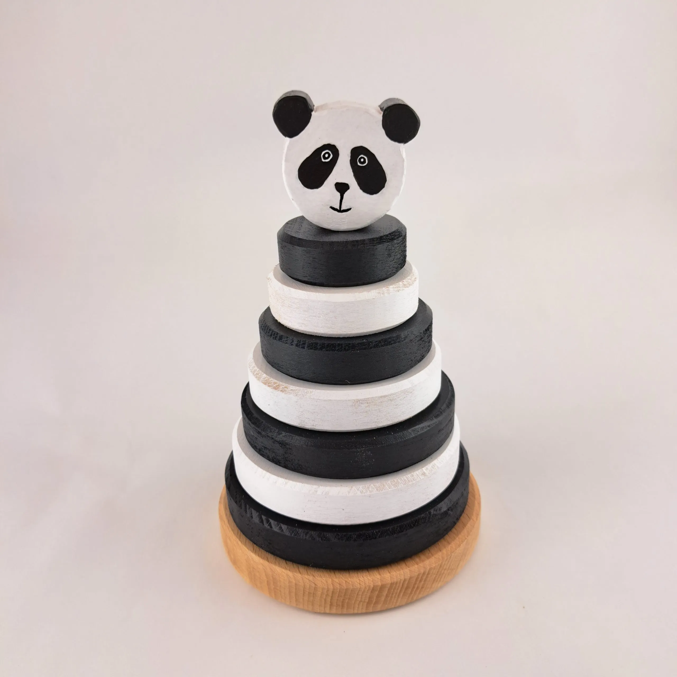 Jouet à empiler en bois – Panda