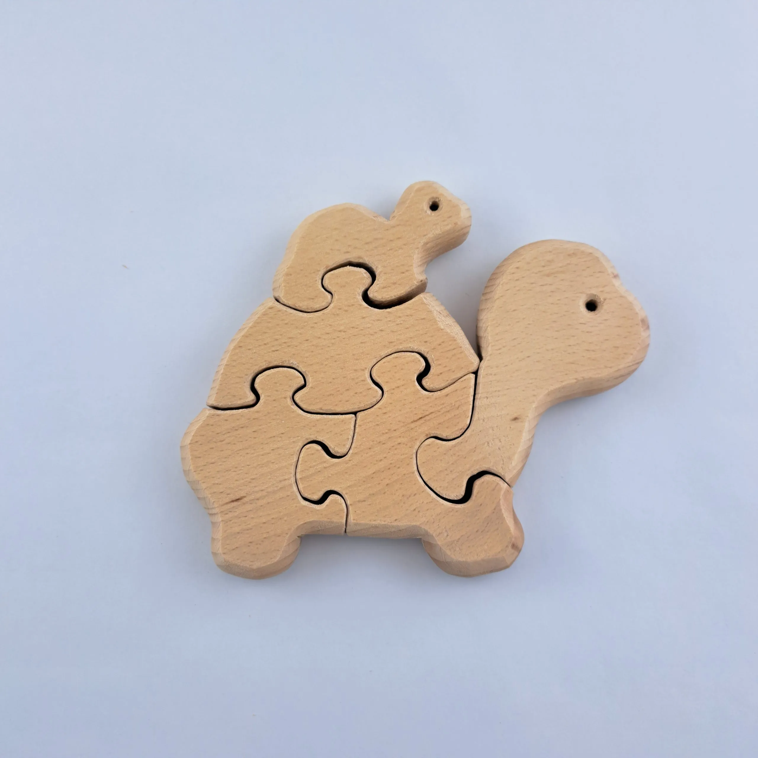 Puzzle en bois – Tortue et son bébé – Image 3