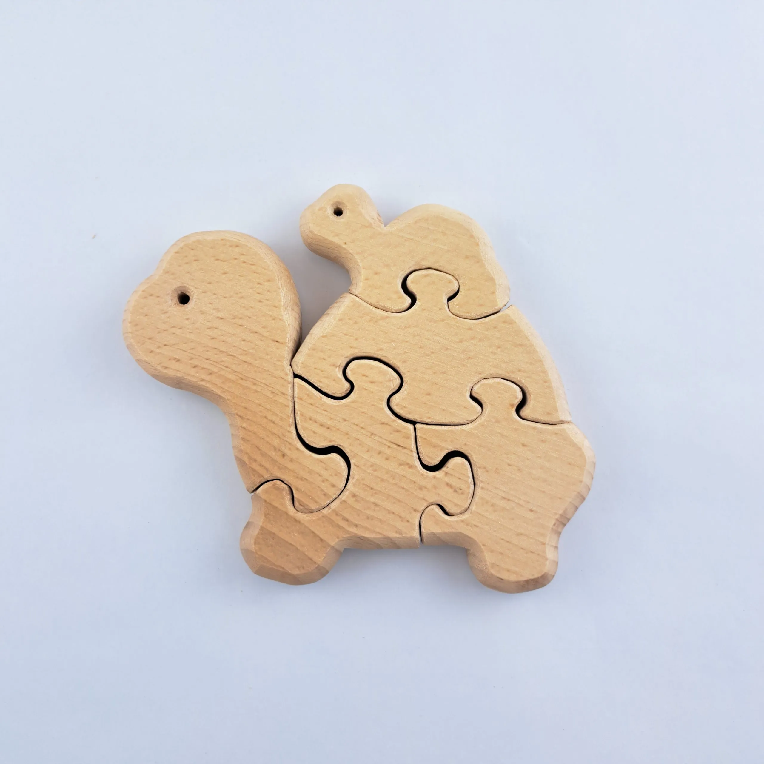 Puzzle en bois – Tortue et son bébé – Image 2