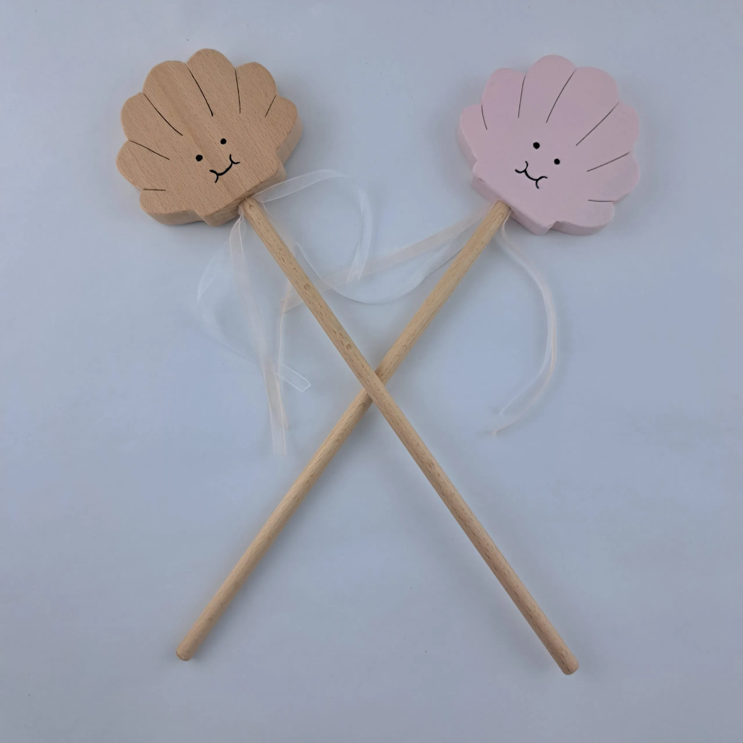 Baguette de fée en bois – Coquille Saint-Jacques