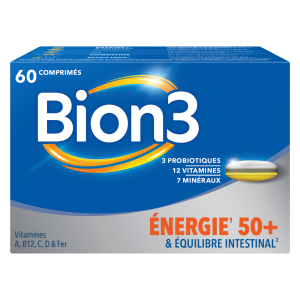 Bion3 Énergie 50+ – Énergie & Probiotiques – 60 Comprimés