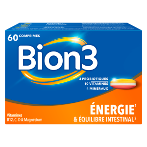 Bion3 Énergie – Énergie & Probiotiques – 60 Comprimés