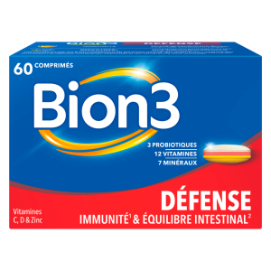 Bion3 Défense – Immunité & Probiotiques – 60 Comprimés