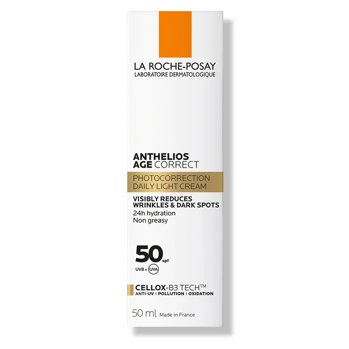 La Roche-Posay Anthelios Crème Solaire Visage SPF50 Age Correct Avec Parfum 50ml – Image 6