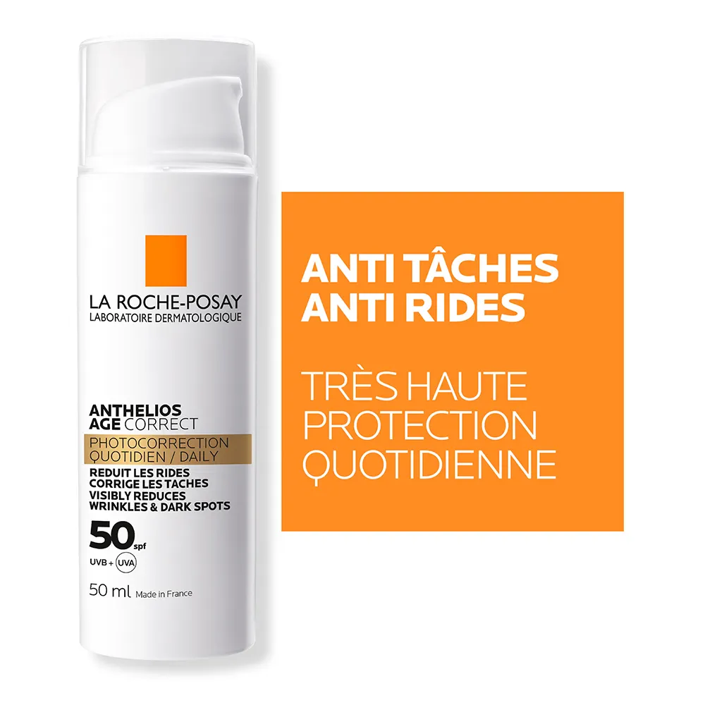 La Roche-Posay Anthelios Crème Solaire Visage SPF50 Age Correct Avec Parfum 50ml – Image 4