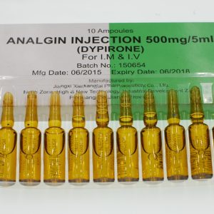 ANALGIN 500 MG/5ML 10 AMPOULES DE SOLUTION INJECTABLE