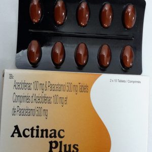 ACTINAC PLUS 100 mG/500 mG  B/20