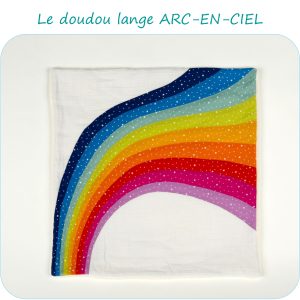 Patron doudou lange ARC-EN-CIEL