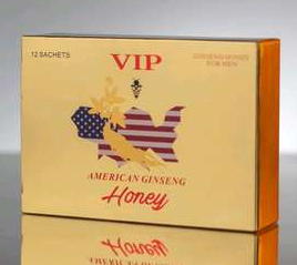 Vip American Ginseng Honey 12 Sachets