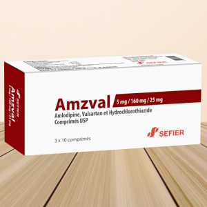 AMZVAL 5/160/25 MG 30 COMPRIMÉS