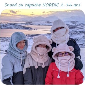 NORDIC – patron de snood ou capuche du 2 au 16 ans