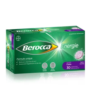 Berocca Energie goût Cassis 30 comprimés Effervescents