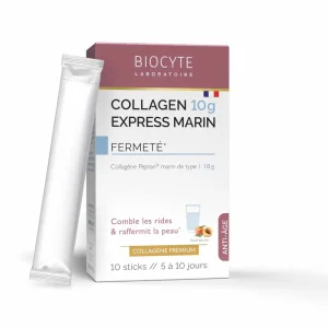 Biocyte Anti-âge Collagène Express Marin Saveur pêche 10 Sticks