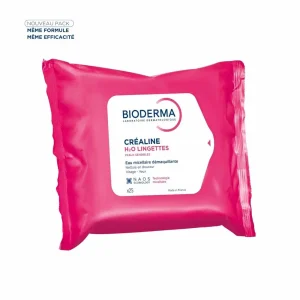 Bioderma Crealine Lingettes démaquillantes H2O x25