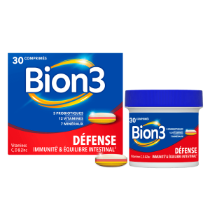 Bion3 Défense – Immunité & Probiotiques – 30 Comprimés
