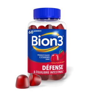 Bion3 Défense – Immunité & Probiotiques – 60 Gommes