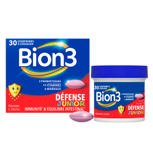 Bion3 Défense Junior – Immunité & Probiotiques 30 Comprimés