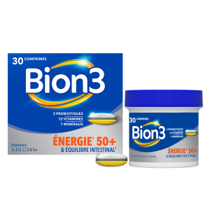 Bion3 Énergie 50+ – Énergie & Probiotiques – 30 Comprimés