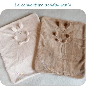 La couverture doudou lapin
