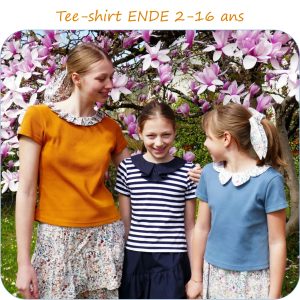 ENDE – patron de tee-shirt pour fille du 2 au 16 ans