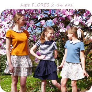 FLORES – patron de jupe pour fille du 2 au 16 ans