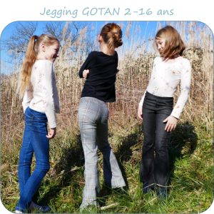 GOTAN – patron de jegging pour fille du 2 au 16 ans