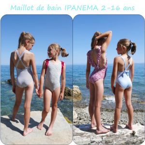IPANEMA – patron de maillot de bain pour fille du 2 au 16 ans