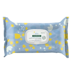 Klorane Bébé Lingettes Nettoyantes Douces 70 Unites