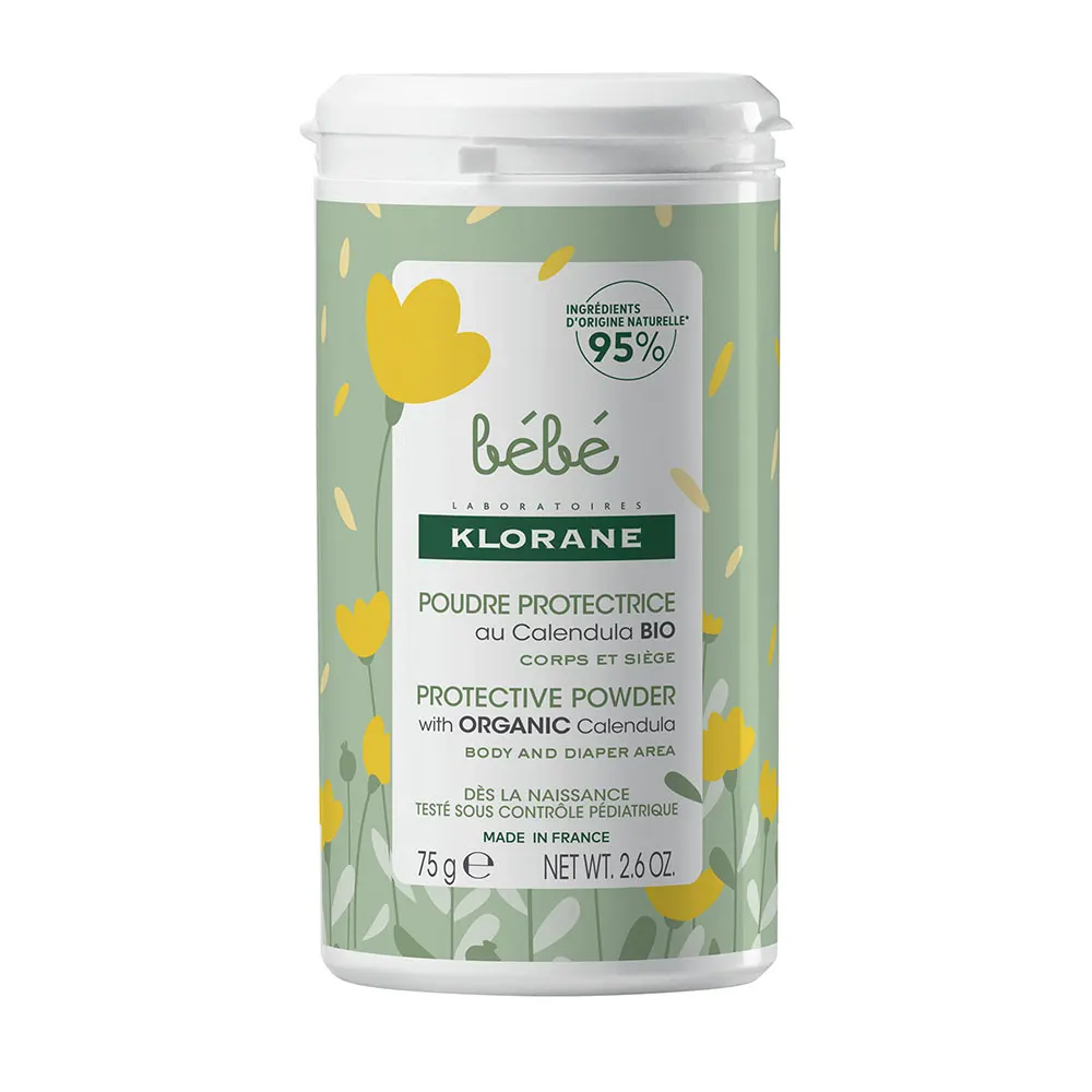 Klorane Bébé Poudre Protectrice au Calendula Bio 100g