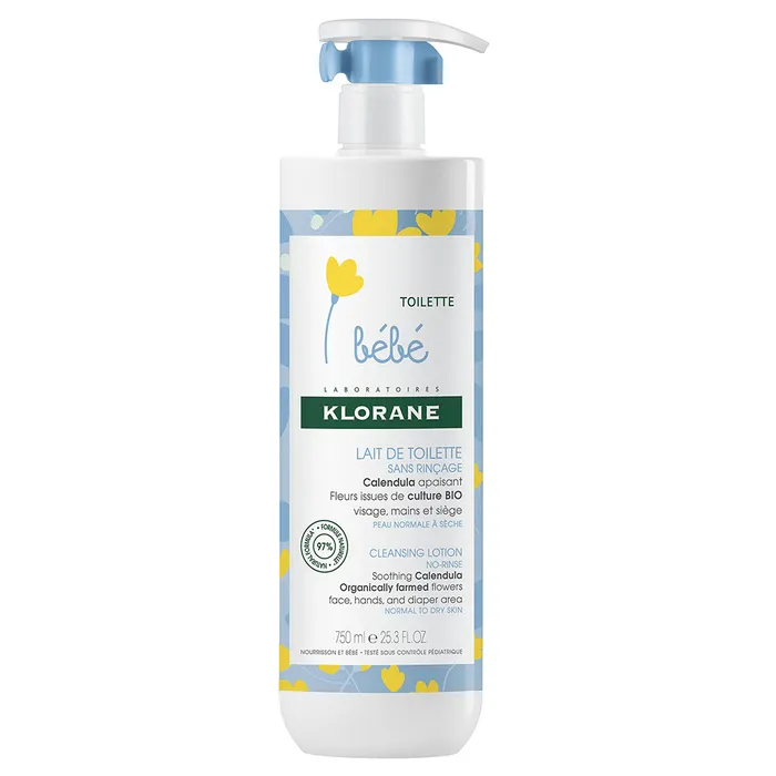 Klorane Lait De Toilette Sans Rincage 750ml