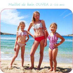 OUVEA – Patron maillot de bain fille du 2 au 16 ans