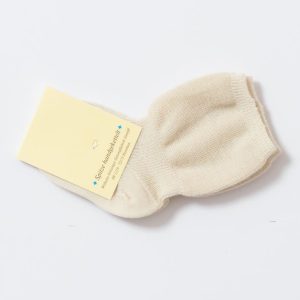 Chaussettes avec cheville élastiquée en laine mérinos bio – naturel Grödo