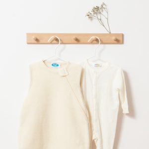 Ensemble gigoteuse + pyjama en laine mérinos – écruReiff & Joha