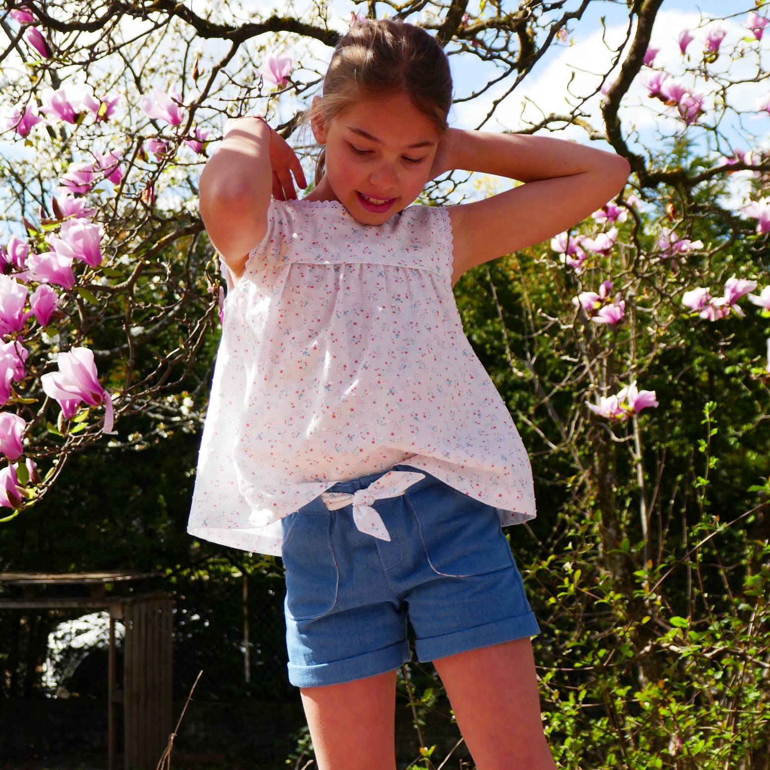 XYLO – patron de short ou pantalon pour fille du 2 au 16 ans – Image 8