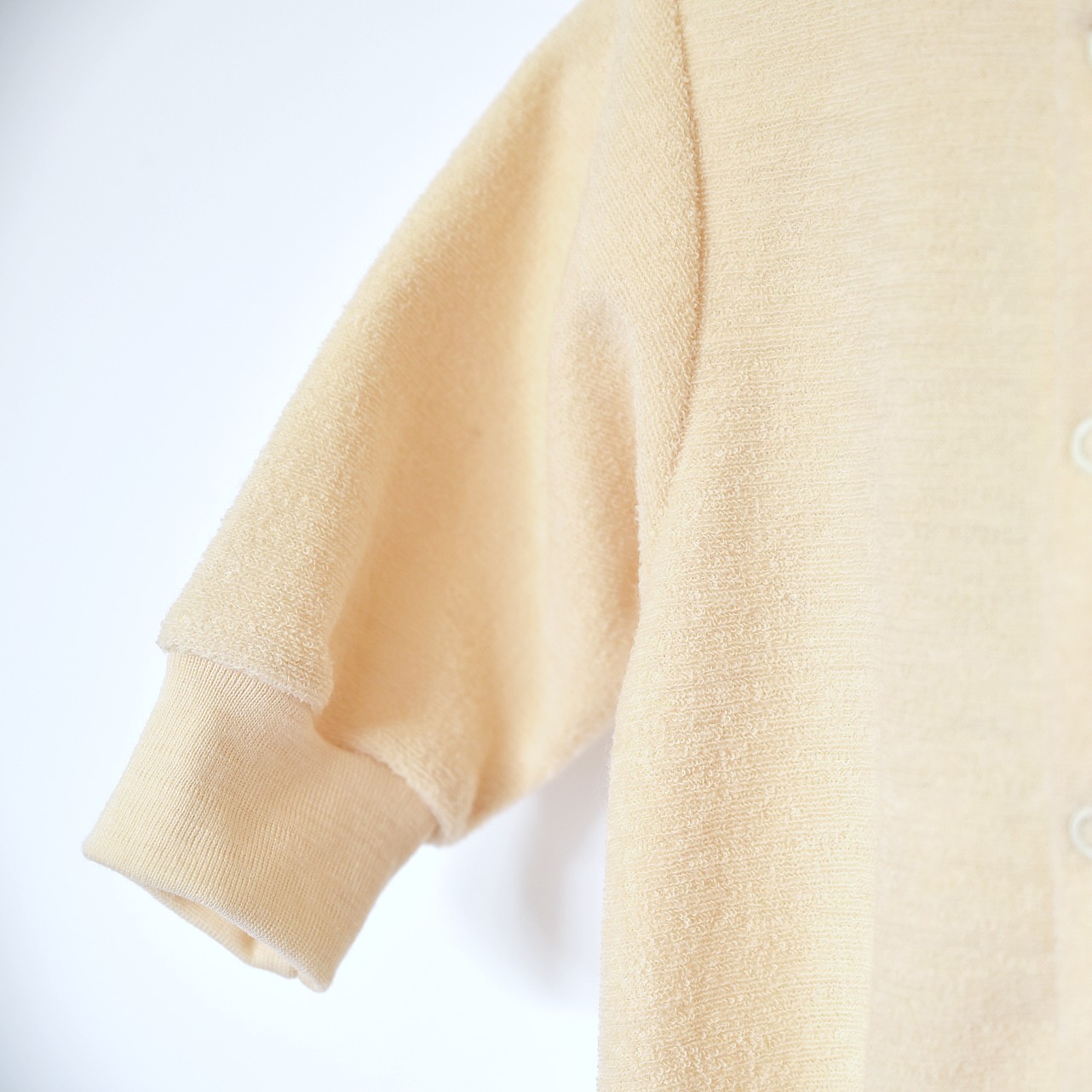 Pyjama – grenouillère en laine mérinos bio – écru Engel Natur – Image 3