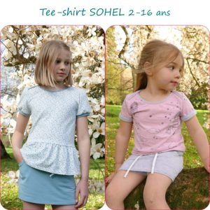 SOHEL – Patron tee-shirt fille du 2 au 16 ans