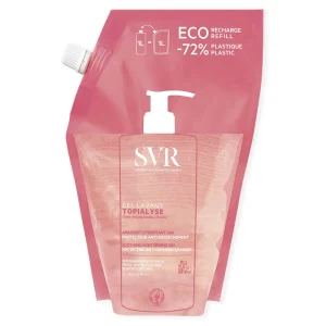 Svr Topialyse Eco Recharge Gel Lavant Apaisant Hydratant 24h Protection Anti-Dessèchement 1L