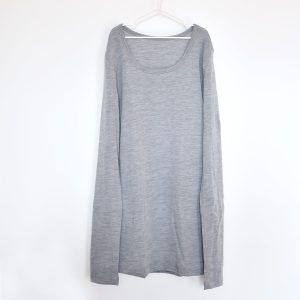 T-shirt manches longues femme en laine mérinos – gris Joha