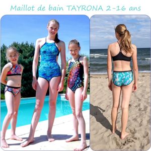 TAYRONA – patron de maillot de bain pour fille du 2 au 16 ans