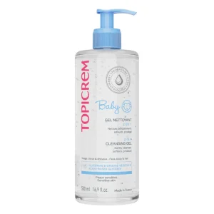 Topicrem Bébé Gel Lavant Doux Visage, corps & cheveux 500ml