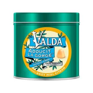 Valda Gommes Miel citron Sans Sucres 140g