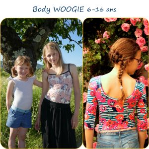 WOOGIE – Patron body fille du 6 au 16 ans