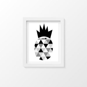 Affiche ananas graphique