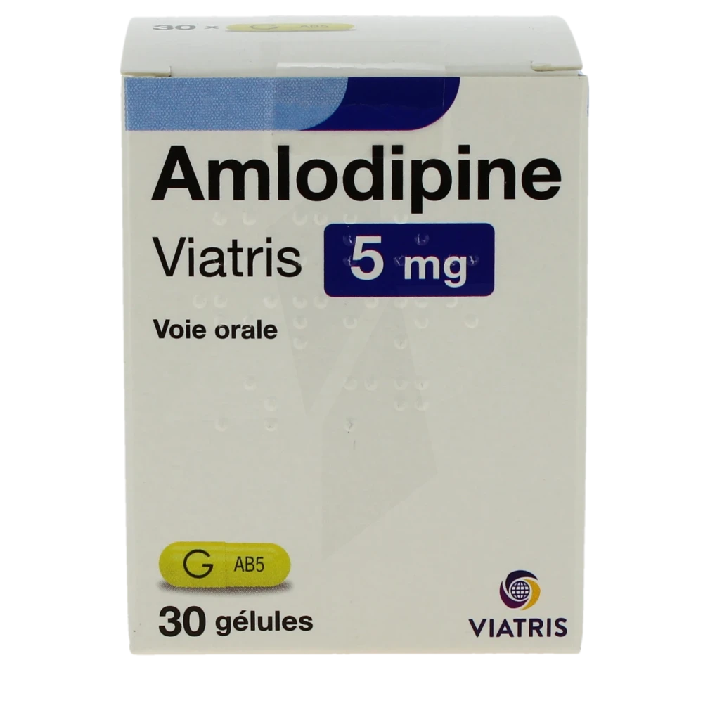 AMLODIPINE VIR 5 MG 30 COMPRIMÉS