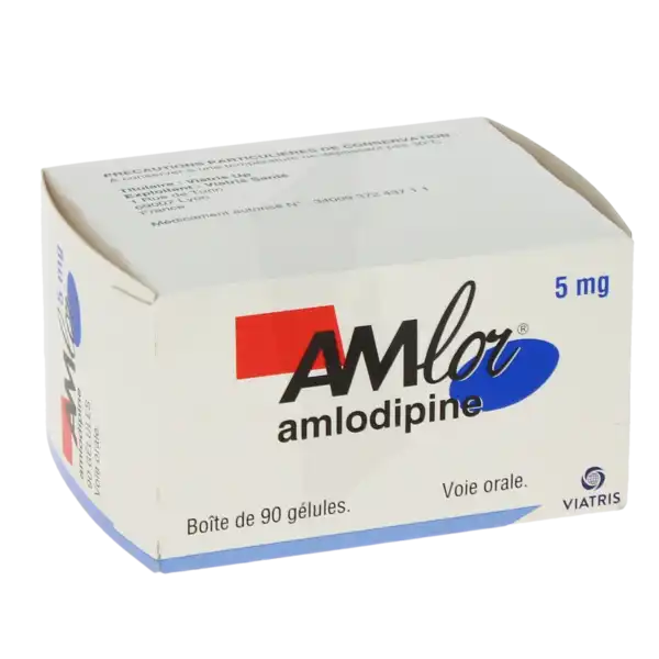 AMLOR 5 MG 90 GÉLULES