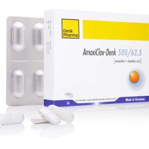 AMOXICLAV DENK 500/62,5 2×8 COMPRIMÉS